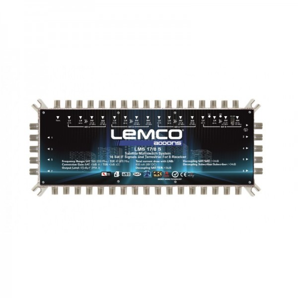 LEMCO LMS 17/8 S - 17 Εισόδων Single Multiswitch